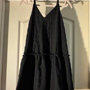 SHEIN Black Midi Dress